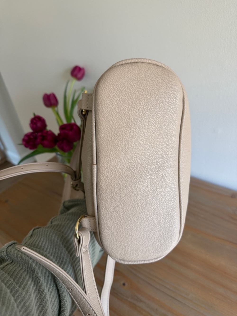 KATIE LOXTON Isla backpack light taupe- LIKE NEW Mom Bag Purse Basic - Picture 6 of 11